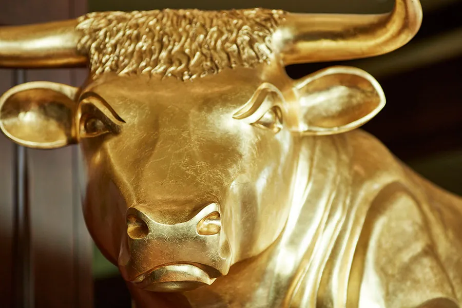 Golden Bull Statue